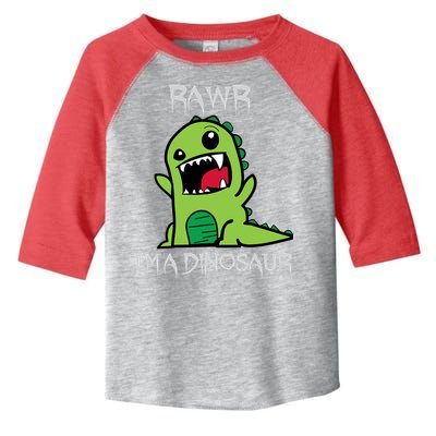 Rawr IM A Dinosaur Cartoon Trex Monster Toddler Fine Jersey T-Shirt
