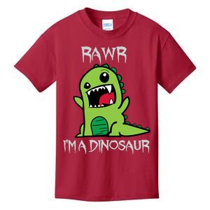 Rawr IM A Dinosaur Cartoon Trex Monster Kids T-Shirt