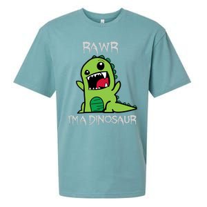 Rawr IM A Dinosaur Cartoon Trex Monster Sueded Cloud Jersey T-Shirt