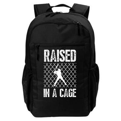 Raised In A Cage Baseball Gift Backpack
