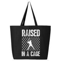 Raised In A Cage Baseball Gift 25L Jumbo Tote