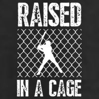 Raised In A Cage Baseball Gift 25L Jumbo Tote