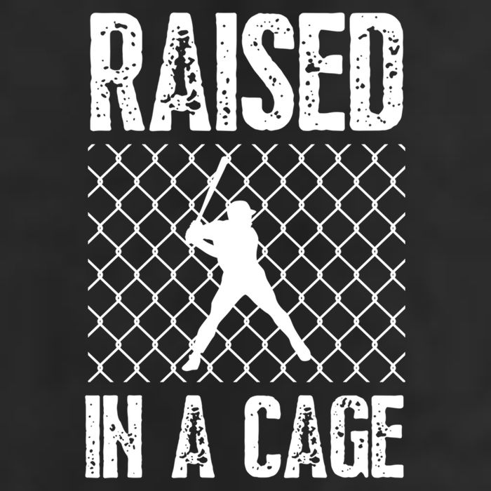 Raised In A Cage Baseball Gift 25L Jumbo Tote