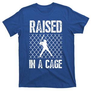 Raised In A Cage Baseball Gift T-Shirt