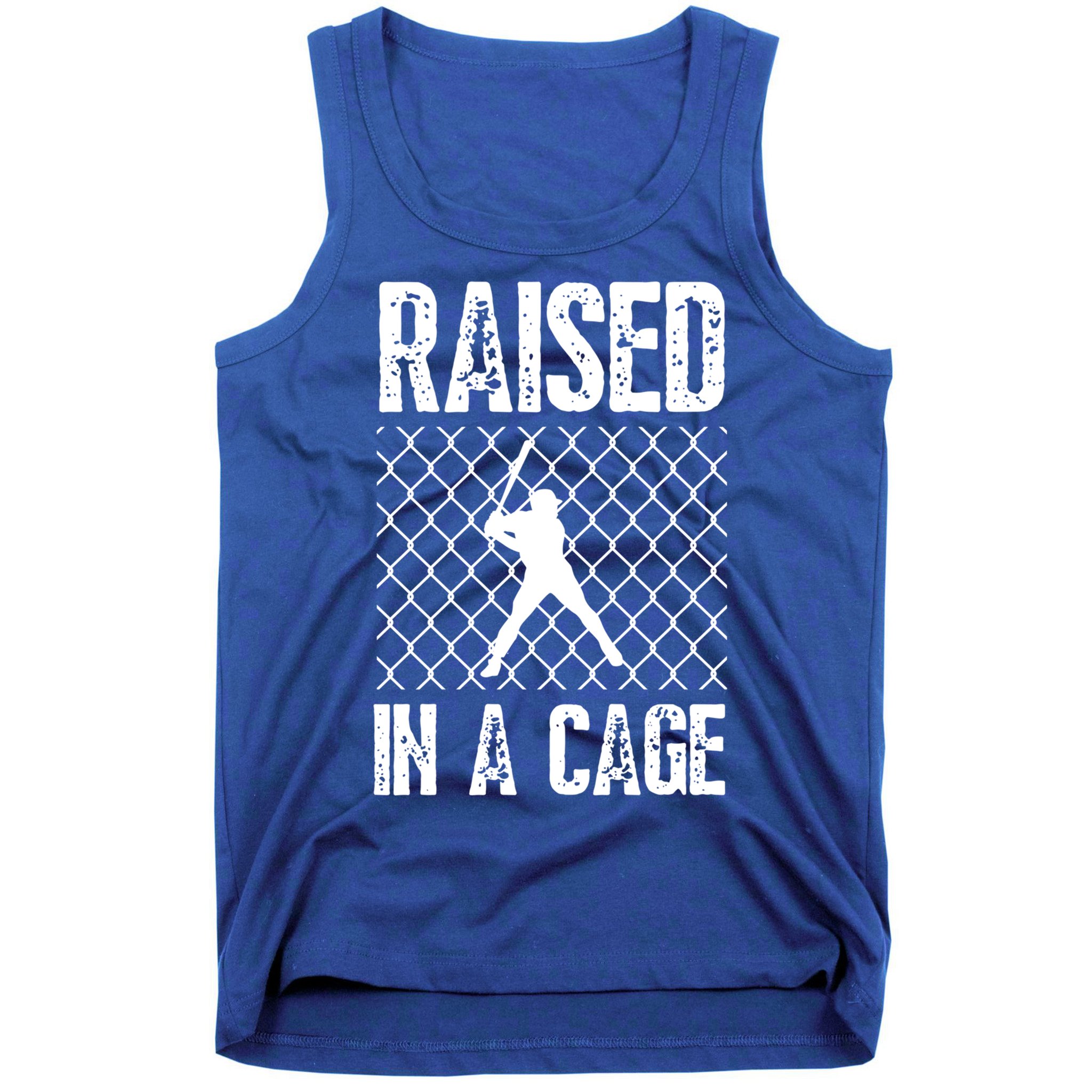 Raised In A Cage Baseball Gift Tank Top