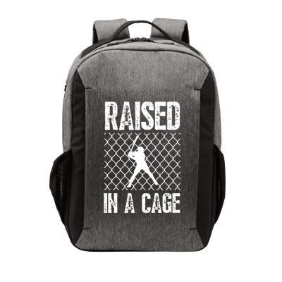 Raised In A Cage Baseball Gift Vector Backpack