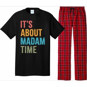 Retro ItS About Madam Time Funny Gift Pajama Set