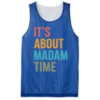 Retro ItS About Madam Time Funny Gift Mesh Reversible Basketball Jersey Tank