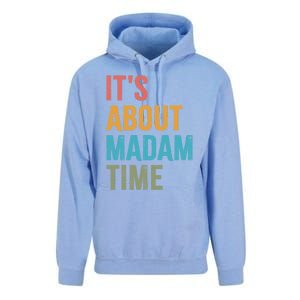 Retro ItS About Madam Time Funny Gift Unisex Surf Hoodie