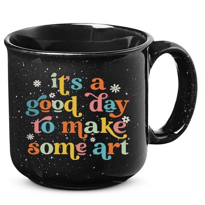 Retro It's A Good Day To Make Some Art Teacher Student 15oz Campfire Ceramic Mug