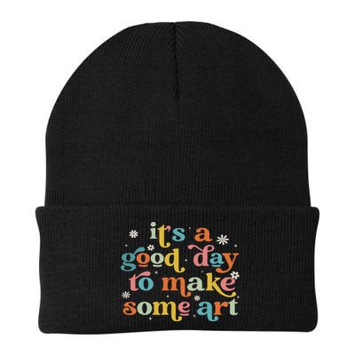 Retro It's A Good Day To Make Some Art Teacher Student Beanie