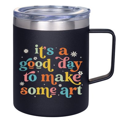 Retro It's A Good Day To Make Some Art Teacher Student 12oz Stainless Steel Coffee Mug