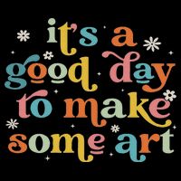 Retro It's A Good Day To Make Some Art Teacher Student Cooling Performance Long Sleeve Crew