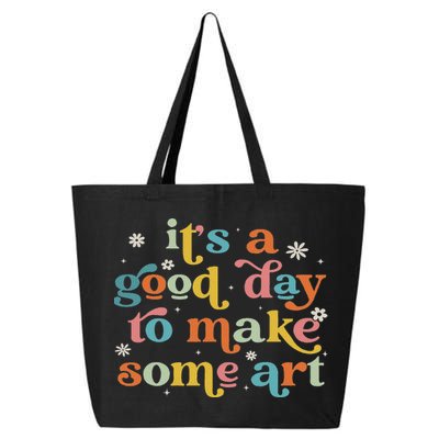Retro It's A Good Day To Make Some Art Teacher Student 25L Jumbo Tote