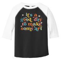 Retro It's A Good Day To Make Some Art Teacher Student Toddler Fine Jersey T-Shirt