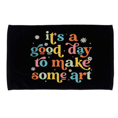 Retro It's A Good Day To Make Some Art Teacher Student Microfiber Hand Towel
