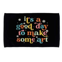 Retro It's A Good Day To Make Some Art Teacher Student Microfiber Hand Towel