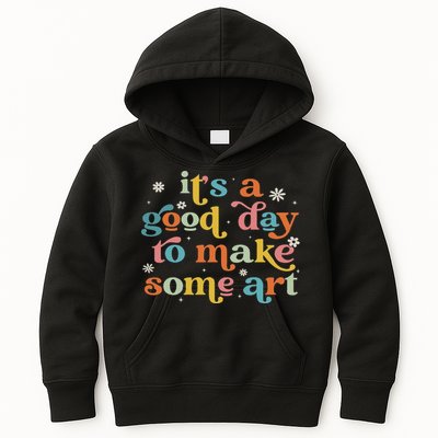 Retro It's A Good Day To Make Some Art Teacher Student Kids Hoodie