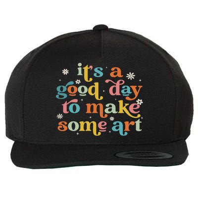 Retro It's A Good Day To Make Some Art Teacher Student Wool Snapback Cap