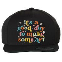 Retro It's A Good Day To Make Some Art Teacher Student Wool Snapback Cap
