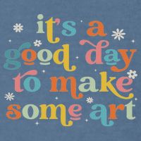 Retro It's A Good Day To Make Some Art Teacher Student Garment-Dyed Sweatshirt