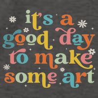 Retro It's A Good Day To Make Some Art Teacher Student Vector Backpack