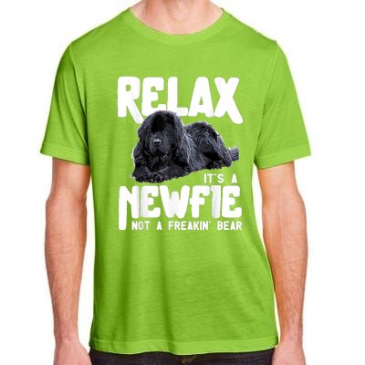 Relax ItS A Newfie Not A Freakin Bear Newfoundland Dog Adult ChromaSoft Performance T-Shirt