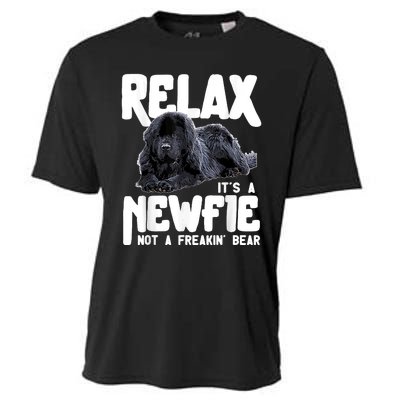 Relax ItS A Newfie Not A Freakin Bear Newfoundland Dog Cooling Performance Crew T-Shirt