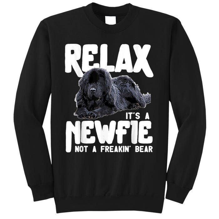 Relax ItS A Newfie Not A Freakin Bear Newfoundland Dog Sweatshirt