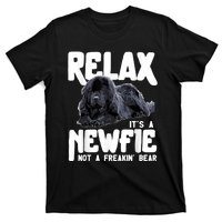 Relax ItS A Newfie Not A Freakin Bear Newfoundland Dog T-Shirt