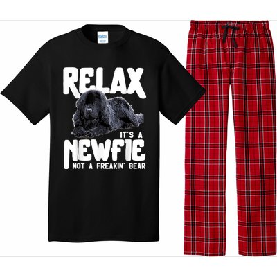 Relax ItS A Newfie Not A Freakin Bear Newfoundland Dog Pajama Set