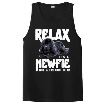 Relax ItS A Newfie Not A Freakin Bear Newfoundland Dog PosiCharge Competitor Tank