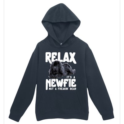 Relax ItS A Newfie Not A Freakin Bear Newfoundland Dog Urban Pullover Hoodie