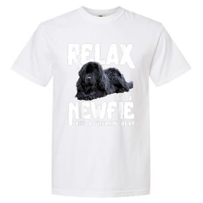 Relax ItS A Newfie Not A Freakin Bear Newfoundland Dog Garment-Dyed Heavyweight T-Shirt