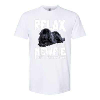 Relax ItS A Newfie Not A Freakin Bear Newfoundland Dog Softstyle® CVC T-Shirt