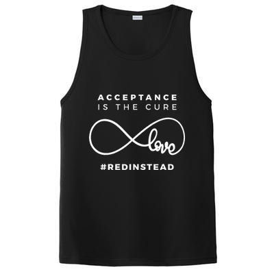 Red Instead Acceptance Of Autism PosiCharge Competitor Tank