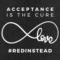 Red Instead Acceptance Of Autism Trucker Hat