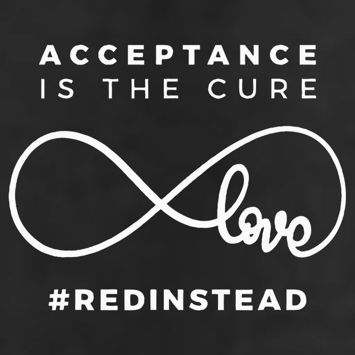 Red Instead Acceptance Of Autism Trucker Hat
