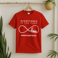 Red Instead Acceptance Of Autism T-Shirt