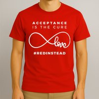 Red Instead Acceptance Of Autism T-Shirt