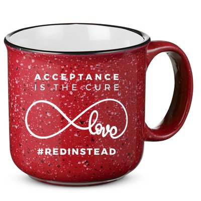 Red Instead Acceptance Of Autism 15oz Campfire Ceramic Mug