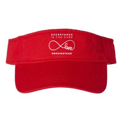 Red Instead Acceptance Of Autism Visor