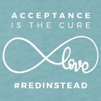 Red Instead Acceptance Of Autism Sueded Cloud Jersey T-Shirt