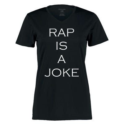 Rap Is A Joke Women's Momentum V-Neck T-Shirt