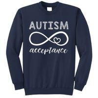 Red Instead Autism Autism Acceptance Sweatshirt