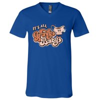 Retro Its All Gravy Thanksgiving Dinner Gravy Boat Great Gift V-Neck T-Shirt