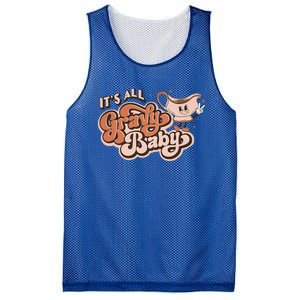 Retro Its All Gravy Thanksgiving Dinner Gravy Boat Great Gift Mesh Reversible Basketball Jersey Tank