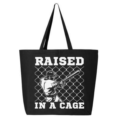 Raised In A Cage Baseball Training Batter Catcher Pitch 25L Jumbo Tote