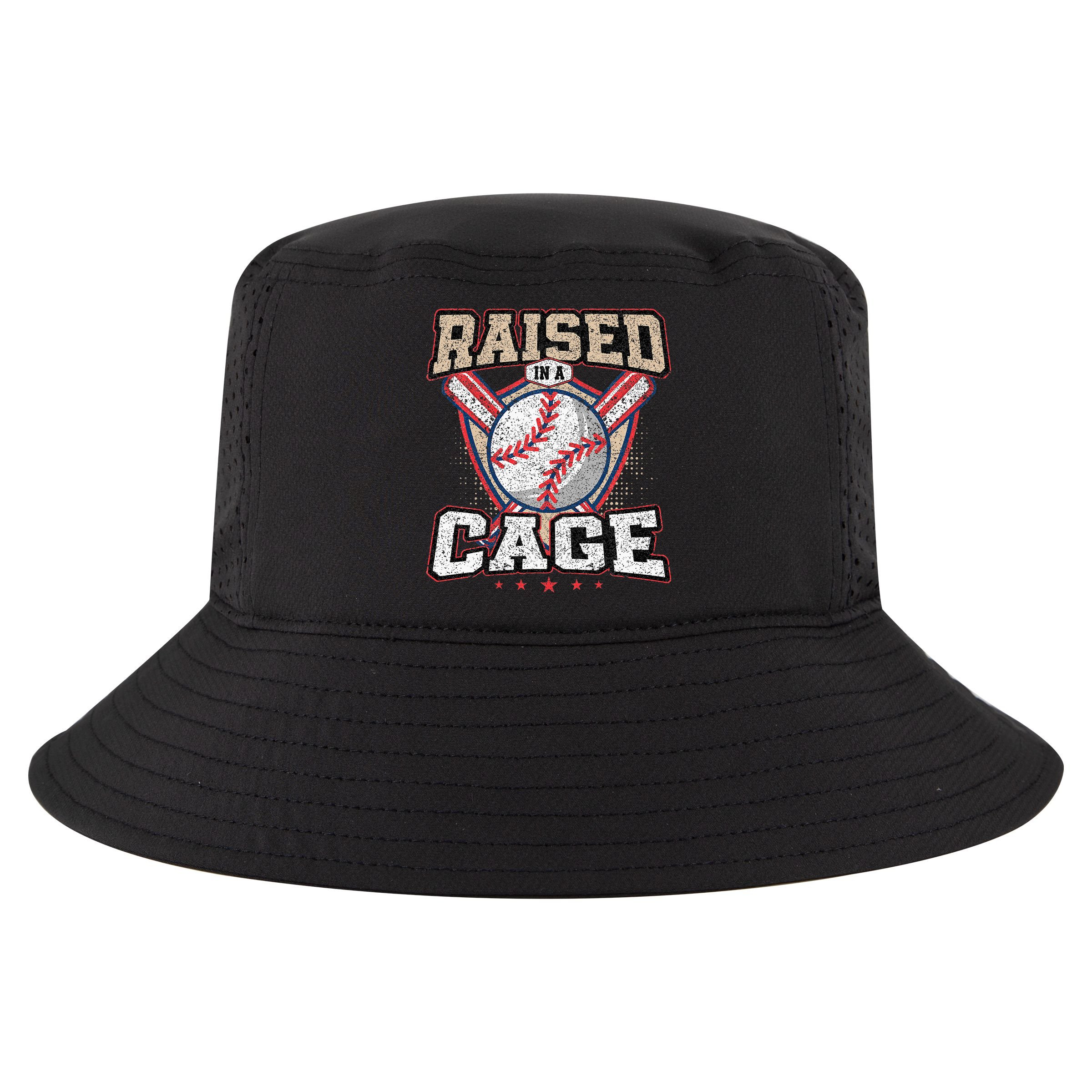 Raised In A Cage Cool Comfort Performance Bucket Hat