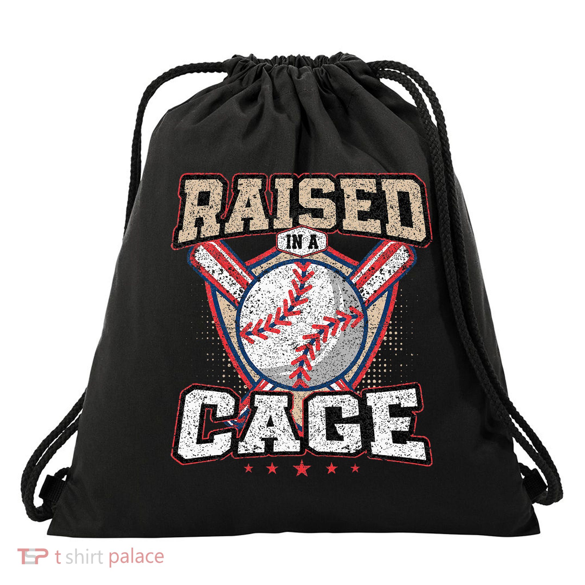 Raised In A Cage Drawstring Bag